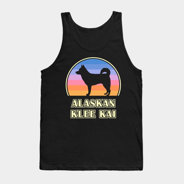 Alaskan Klee Kai Vintage Sunset Dog Tank Top by millersye